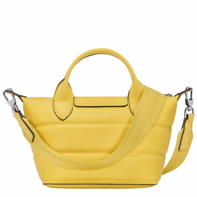 Yellow Longchamp Le Pliage Xtra XS Women's Handbags